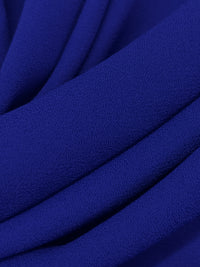 Ultramarine Blue 100% Polyester Crepe Blouse Weight Woven 58W