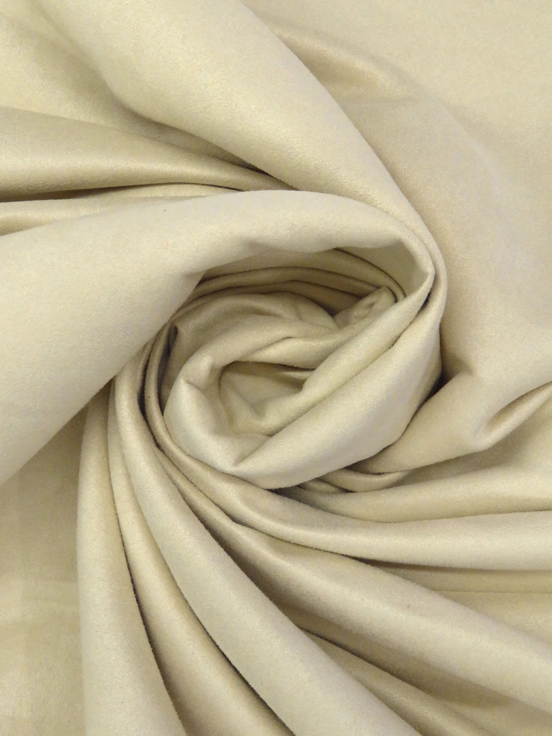 Sand 100% Polyester Suede Suiting 58W
