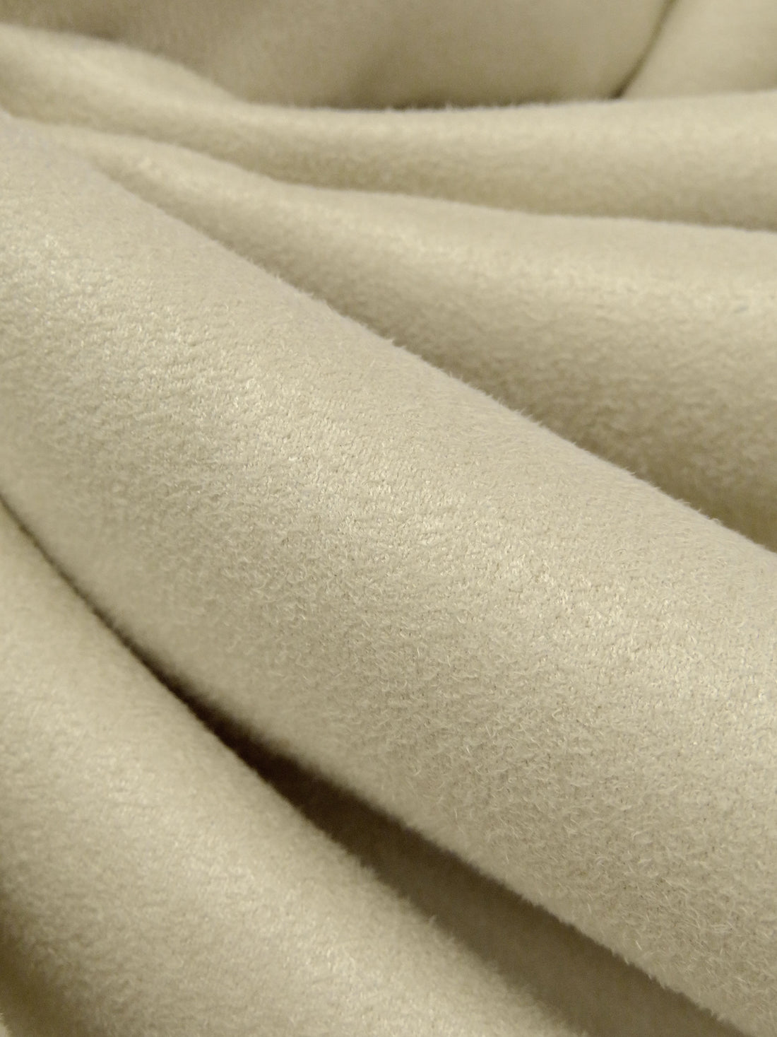 Sand 100% Polyester Suede Suiting 58W