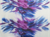 Prussian Blue/Pansy Purple/Smoked Lavender/Multi 100% Polyester Large Wisp Print Chiffon 57W