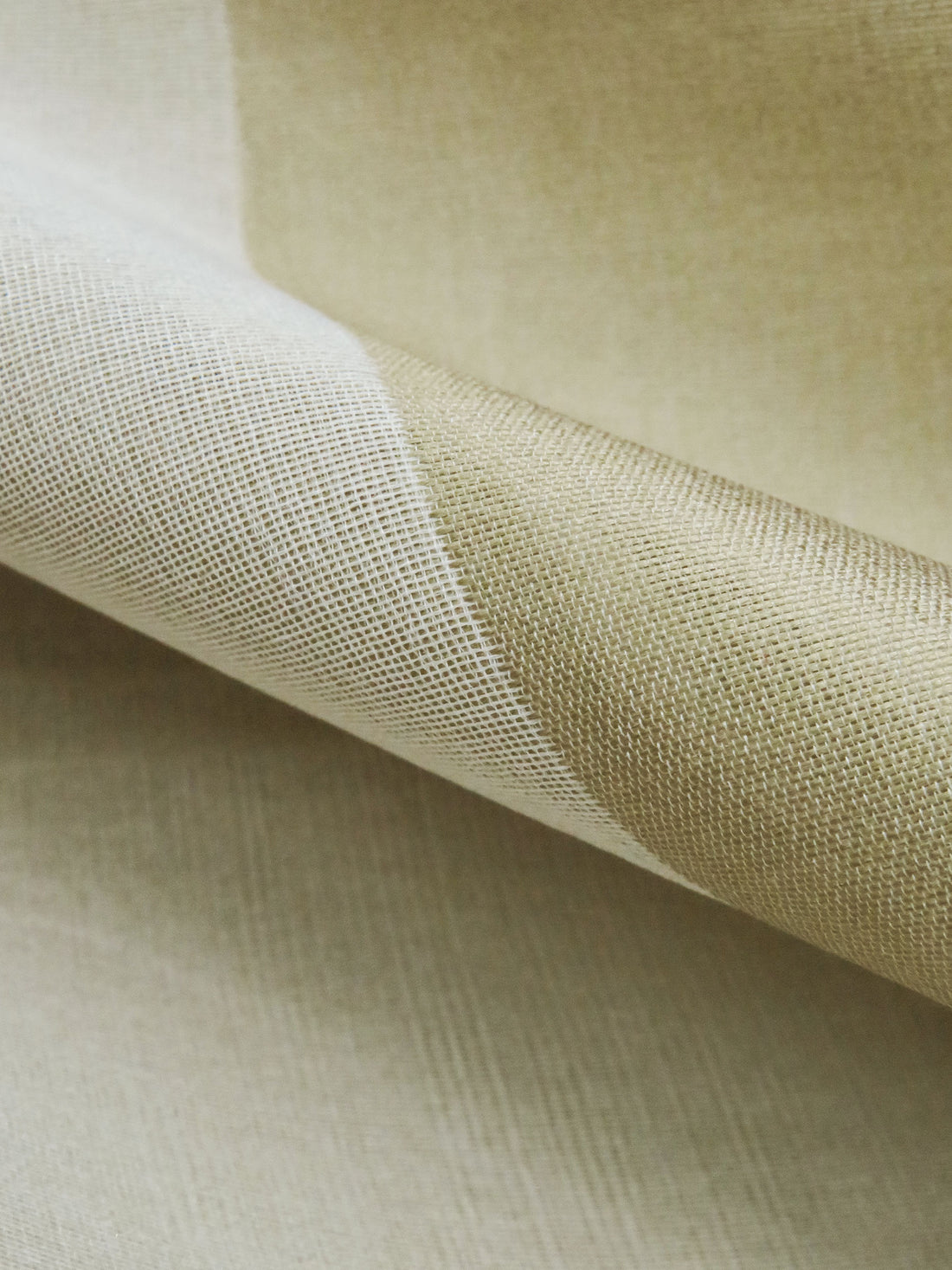 Bronze Sage/Dusty Parchment 100% Silk Large Geometric Double Weave Organza 55W