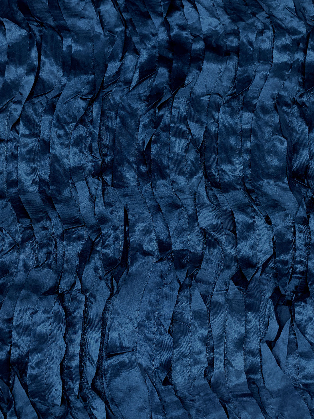 Dark Cerulean 100% Polyester Embellished Satin 55W