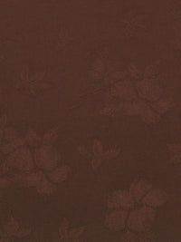 Hot Chocolate Brown 100% Viscose Floral Jacquard Weave Challis 58W