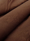 Hot Chocolate Brown 100% Viscose Floral Jacquard Weave Challis 58W