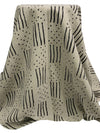 Taupe/Black 100% Linen Dots & Dashes Print Linen 56W