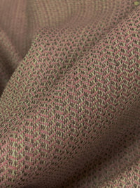 Dusty Rose/Dusty Brown/Muted Cream 100% Linen Novelty Herringbone Weave Linen 60W