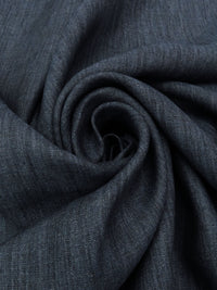 Dark Slate Blue 100% Linen Denim-Look Cross-Dyed Shirt Weight Woven 60W