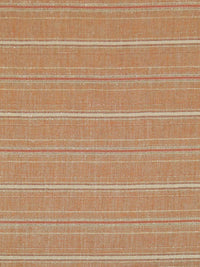 Carrot/Oatmeal/Gold/Multi Linen/Lurex Horizontal Stripe Weave Linen 60W