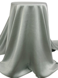 Cool Gray/Shadow Brown 100% Silk Mini Polka Dot Print Charmeuse - NY Designer - 56W