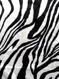 Black/White Polyester/Lycra Zebra Print Crushed Stretch Velvet Knit 60W