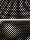 Black/Tan Polyester/Lycra Polka Dot Print Techno Knit 58W