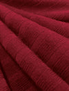 Rosewood Red Polyester/Lycra 8x4 Wide Rib Knit 54W