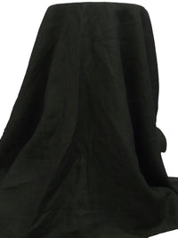 Muted Black/Dark Sage 100% Linen Cross-Dyed Linen Shirting - European Mill - 60W