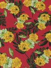 Maroon/Hunter Green/Mustard/Multi 100% Rayon Floral Print Challis 56W