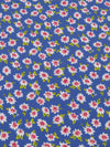 Dark Ultramarine Blue/Ballet Pink/Citron Green/Multi 100% Rayon Ditsy Floral Print Challis 58W