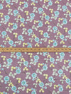 Dusty Orchid Purple/Pacific Blue/Butter Yellow/Multi 100% Rayon Floral Print Challis 54W