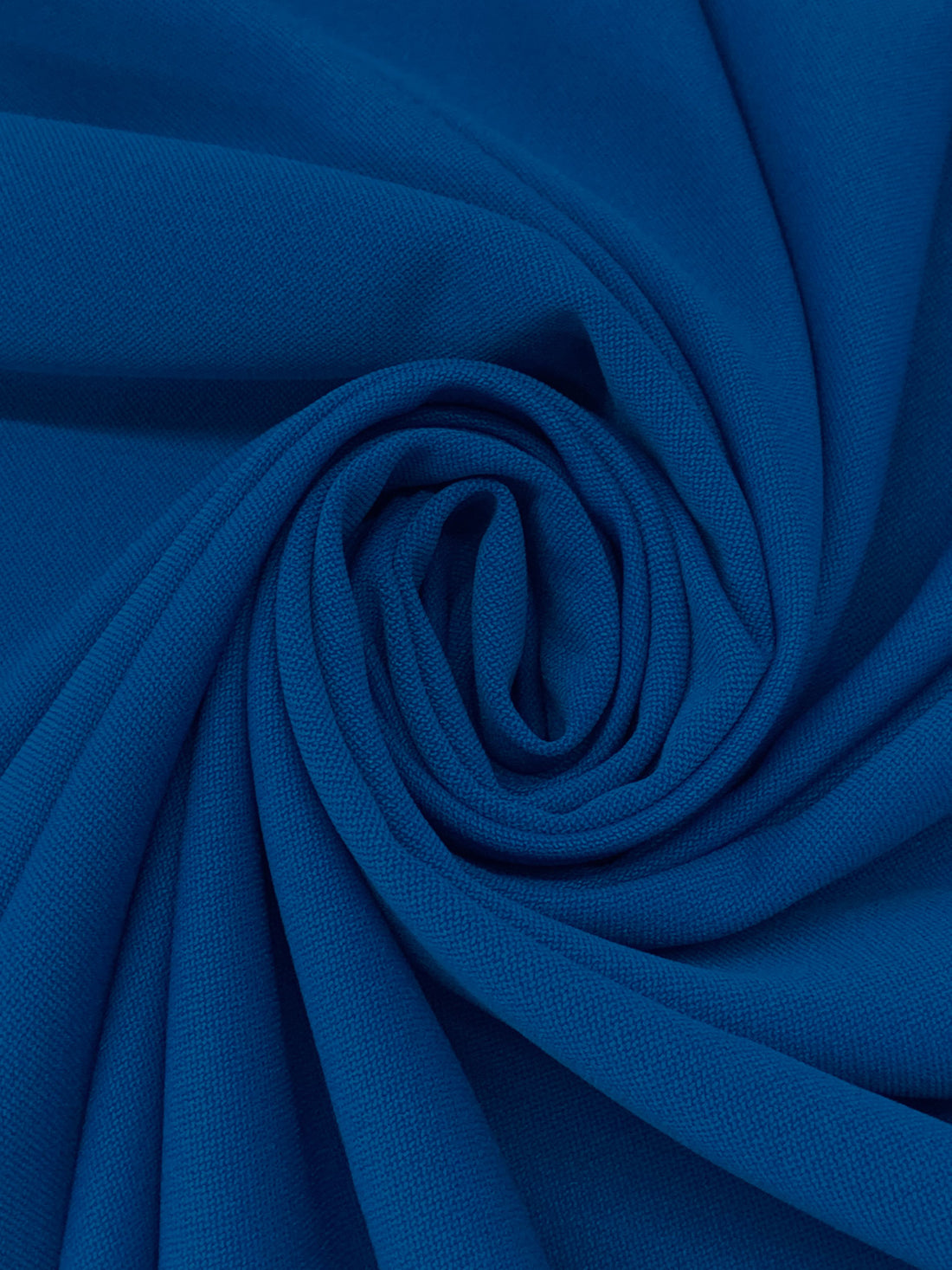 Dark Cerulean Blue 100% Polyester Suiting 54W
