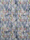 Shadow Lavender/Slate Blue/Fern Green/Multi 100% Rayon Ornate Hazy Hexagon Print Challis 58W