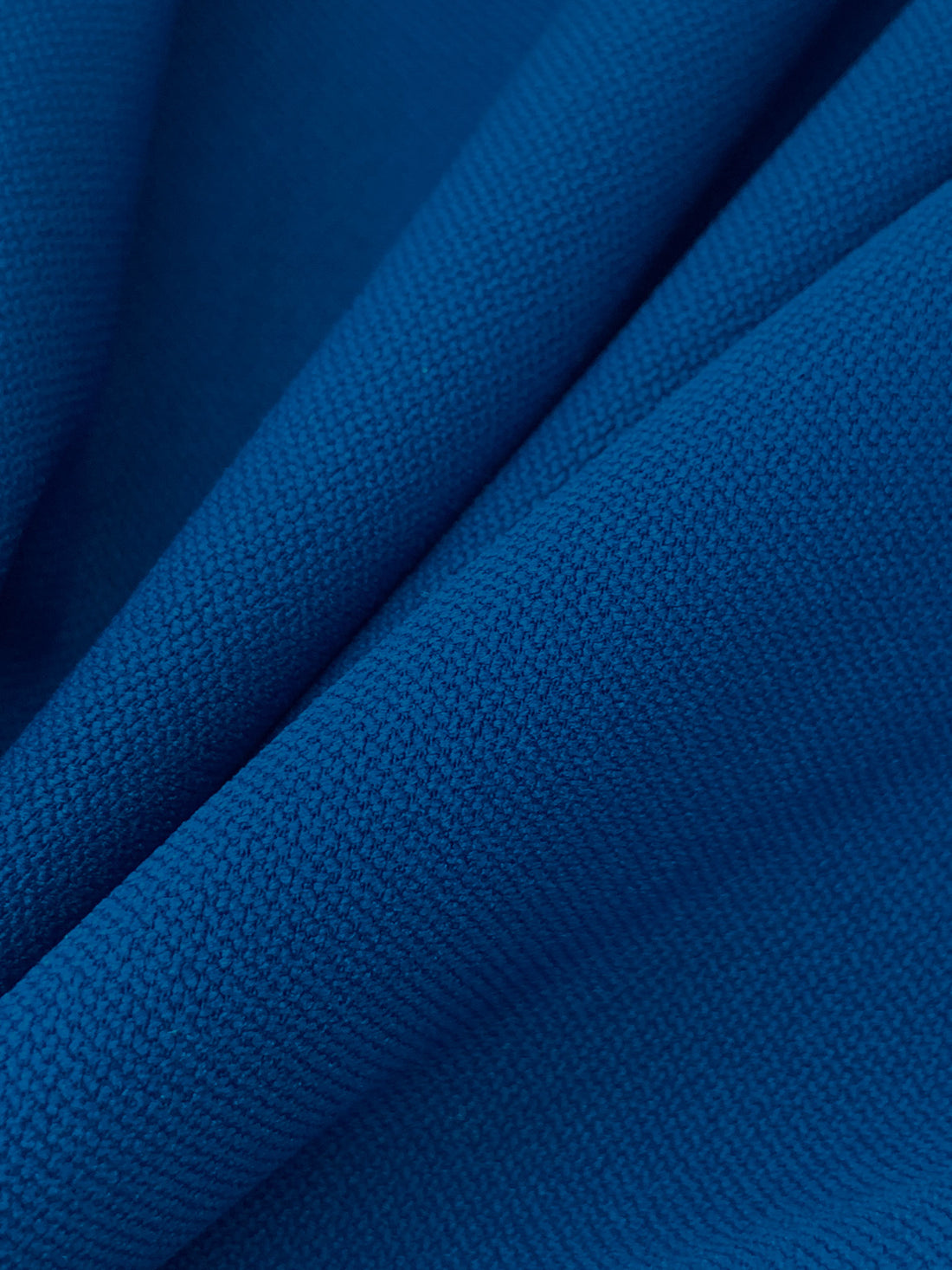 Dark Cerulean Blue 100% Polyester Suiting 54W