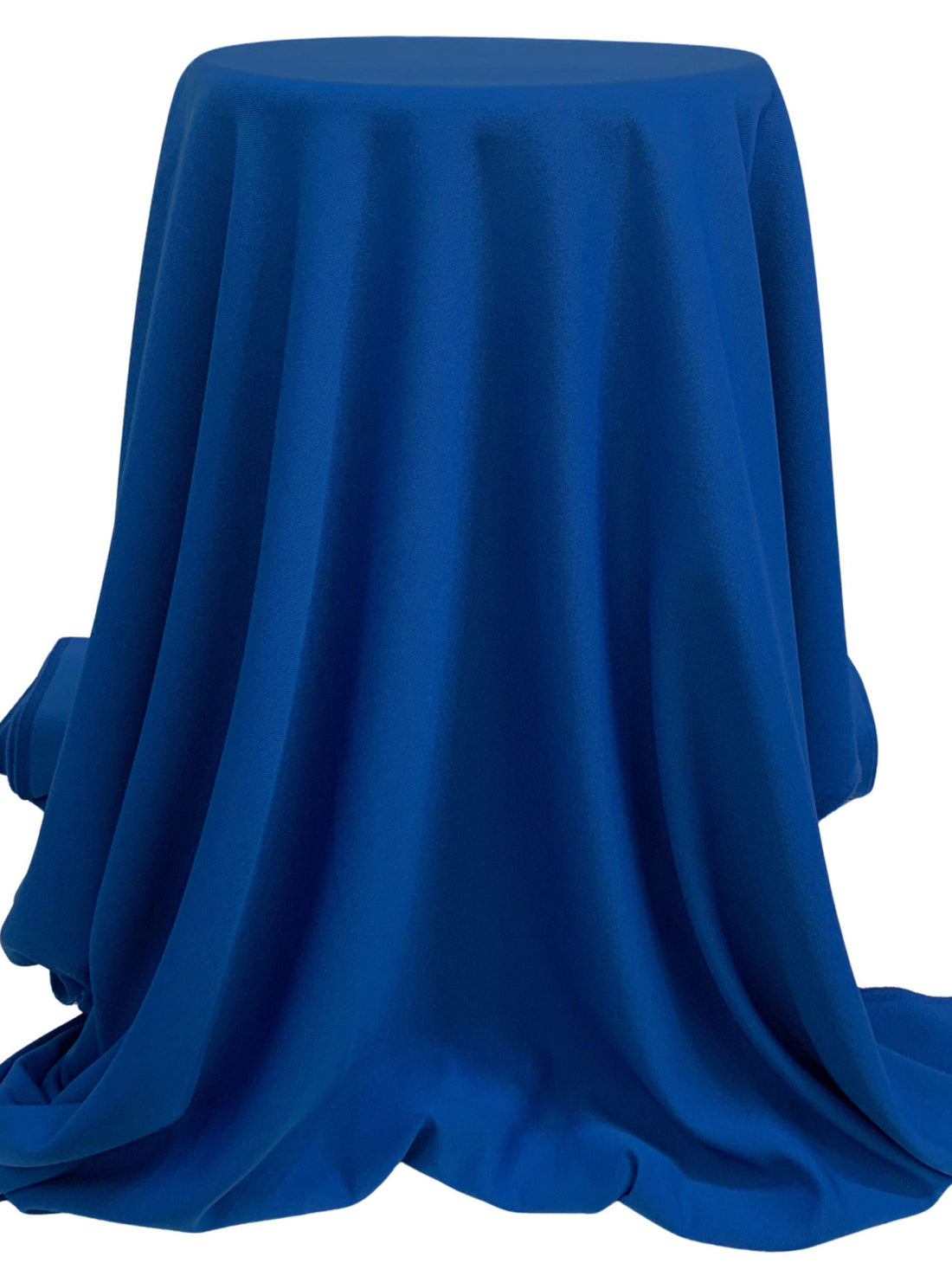 Dark Cerulean Blue 100% Polyester Suiting 54W