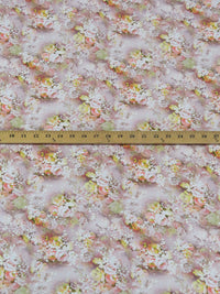 Ballet Pink/Lemon/Soft White/Multi 100% Rayon Floral Print Challis 58W