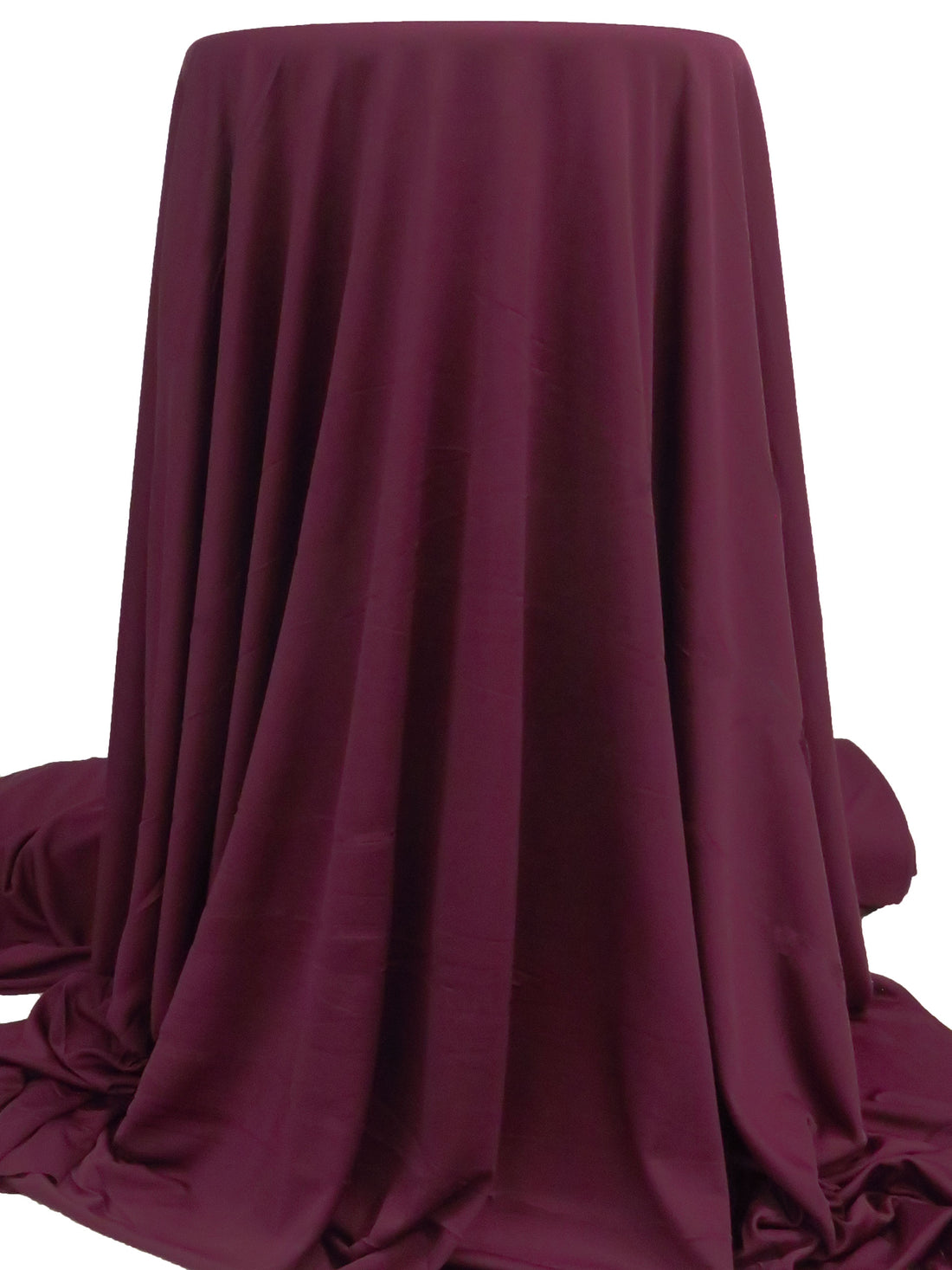 Sangria Purple 100% Polyester Matte Performance Interlock Knit - Corbeaux Clothing - 54W