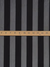 Black Polyester/Lycra Vertical Stripe Burnout Mesh Knit 56W