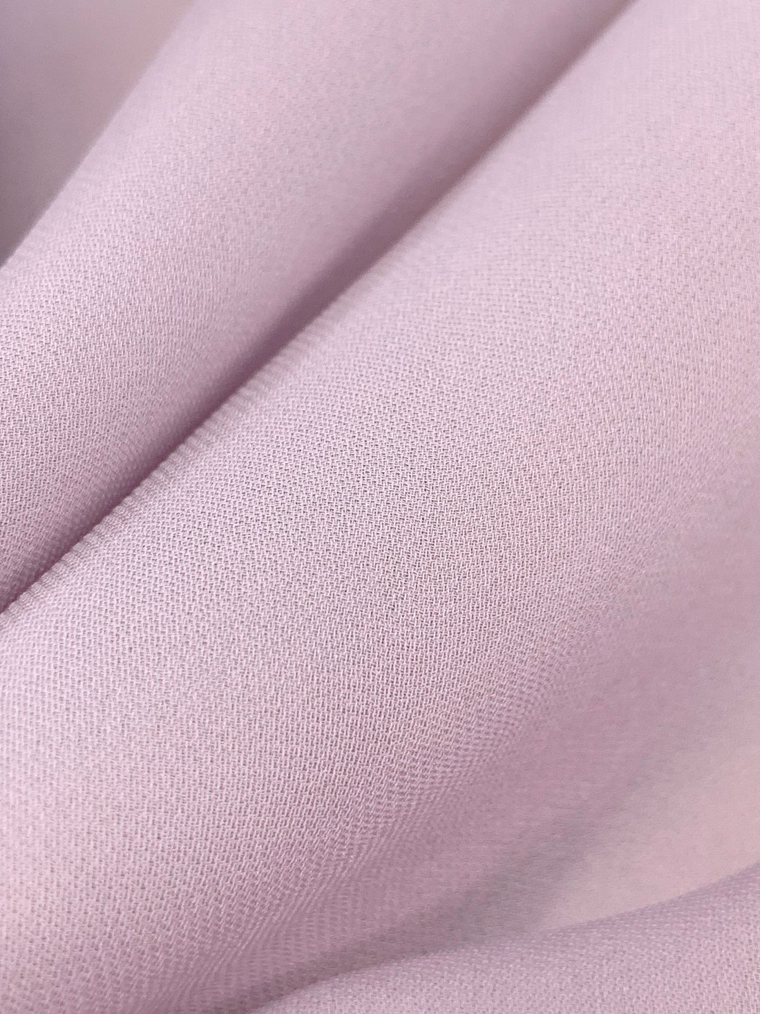 Soft French Lilac 100% Silk Double Georgette - NY Designer - 43W