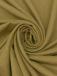 Dark Tan 100% Silk Suiting - NY Designer - 55W