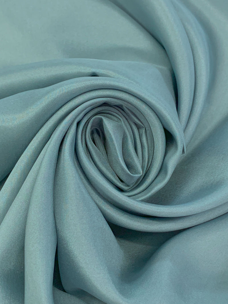 Pewter Blue 100% Silk Habotai - NY Designer - 43W