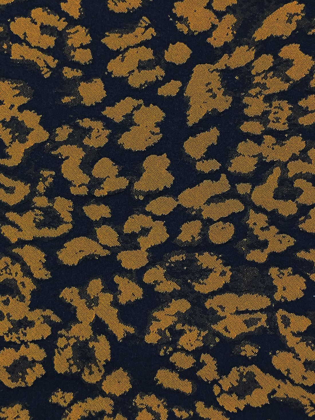 Butter Rum/Black 100% Polyester Animal Jacquard Woven - NY Designer - 56W