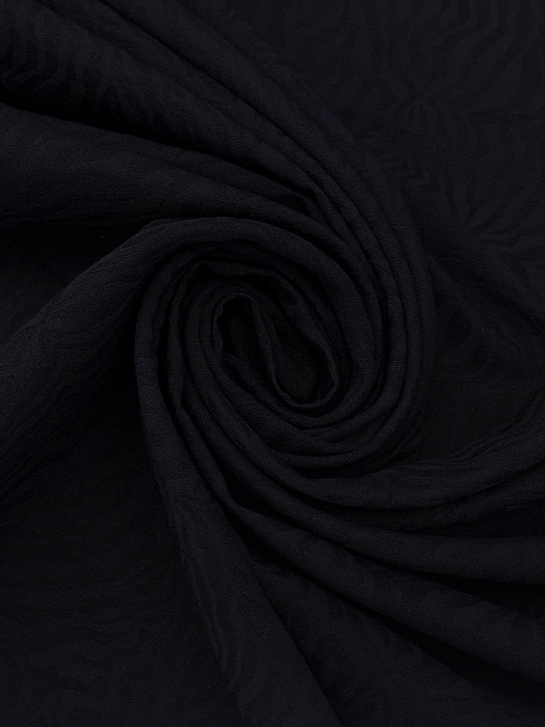 Dark Navy Rayon/Nylon/Lycra Animal-Look Weave Stretch Bengaline Suiting - NY Designer - 58W
