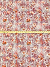 Light Gray/Copper Penny/White/Multi 100% Rayon Geometric Floral Print Challis 58W