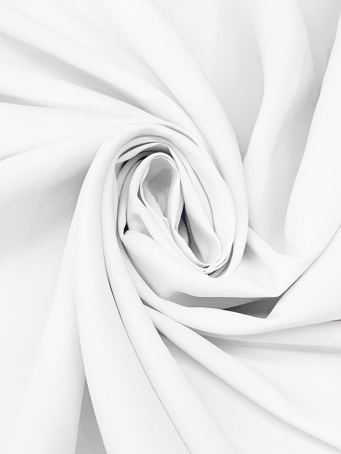 White 100% Polyester Water Repellent Shirting - Corbeaux Clothing - 60W
