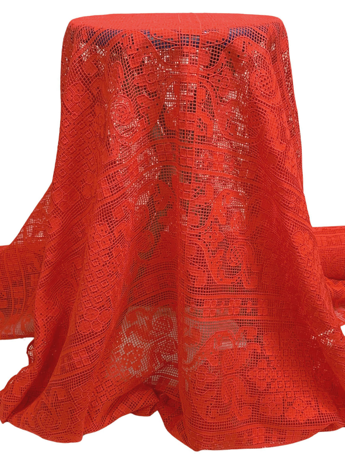 Maximum Red 100% Nylon Mirrored Novelty Lace - NY Designer - 50W