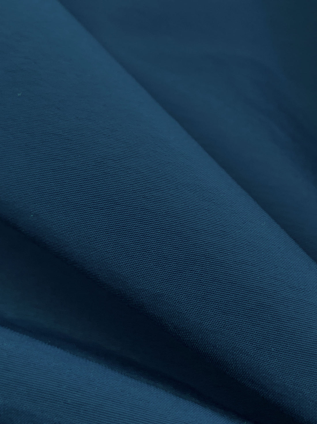 Dark Aqua Blue 100% Polyester Water Repellent Shirting - Corbeaux Clothing - 58W