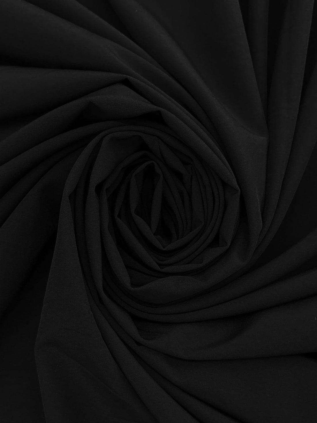 Black 100% Polyester Activewear Woven - Corbeaux Clothing - 60W