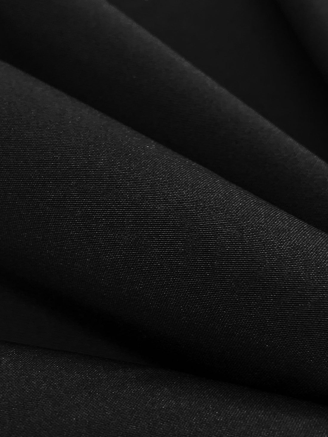 Black 100% Polyester Activewear Woven - Corbeaux Clothing - 60W