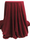 Wine Red Polyester/Lycra Heathered Hacci Sweater Knit 60W