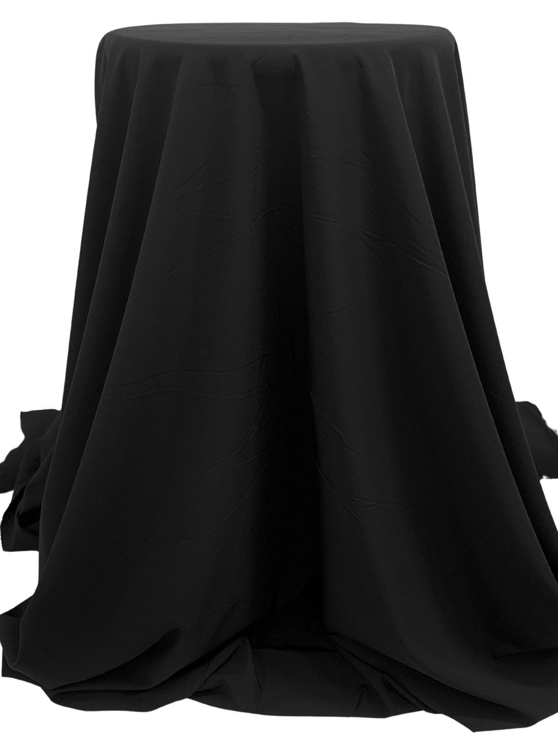 Black 100% Polyester Activewear Woven - Corbeaux Clothing - 60W