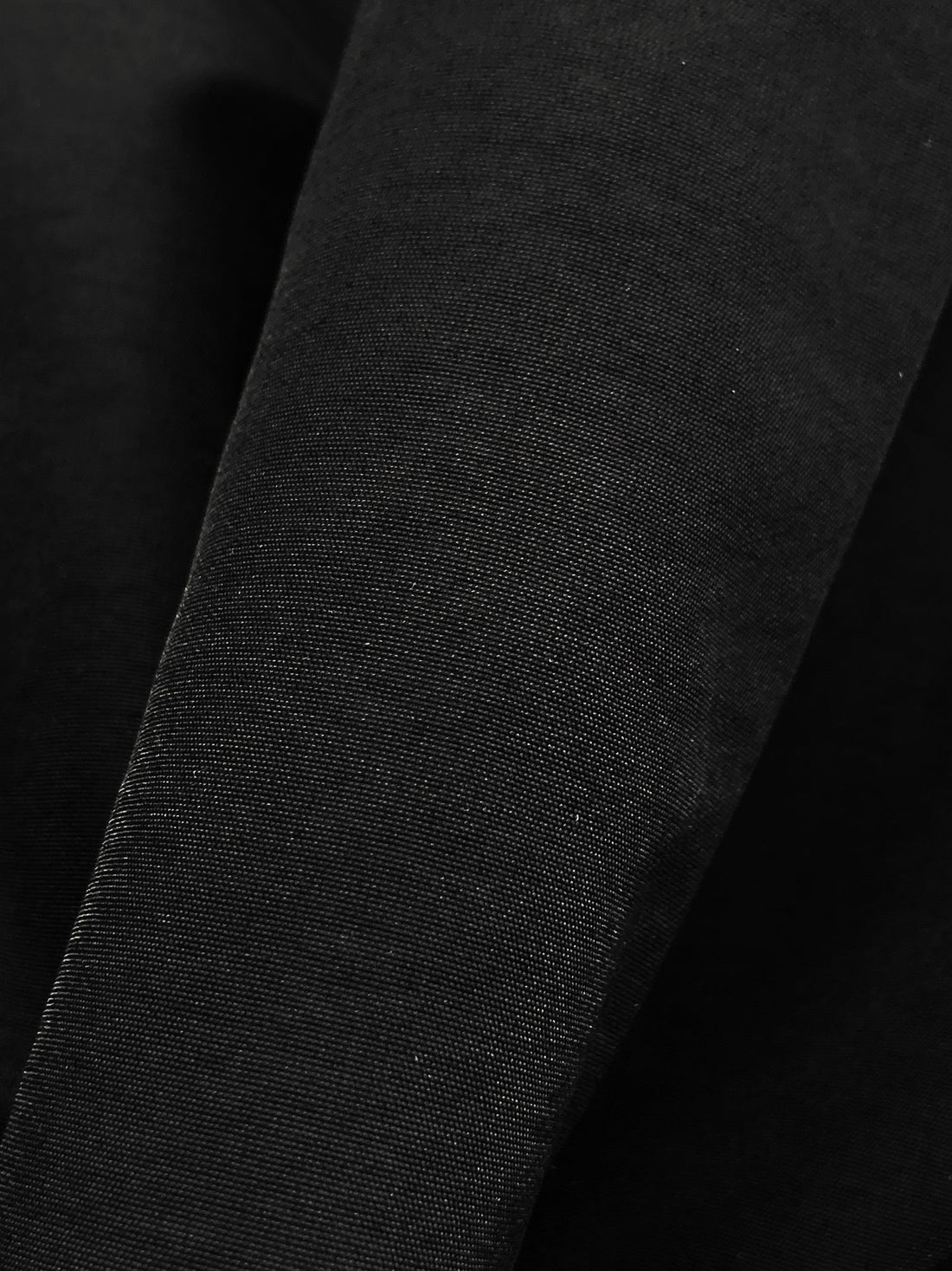 Black 100% Polyester Water Repellent Jacketing - Corbeaux Clothing - 60W