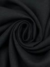 Black/Gunmetal 100% Linen Mid-Weight Woven 60W