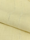 Cream 100% Linen Leno Weave Vertical Stripe Shirt-Weight Woven 60W