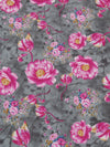 Flint Gray/Magenta/Marigold/Multi 100% Rayon Floral Print Challis 56W