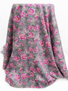 Flint Gray/Magenta/Marigold/Multi 100% Rayon Floral Print Challis 56W