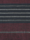 Dark Mulberry/Muted Navy/Storm Blue/Multi 100% Linen Horizontal Novelty Stripe Weave Shirt-Weight Woven 60W