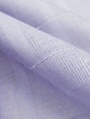 Light Periwinkle 100% Linen Leno Weave Plaid Shirt-Weight Woven 60W