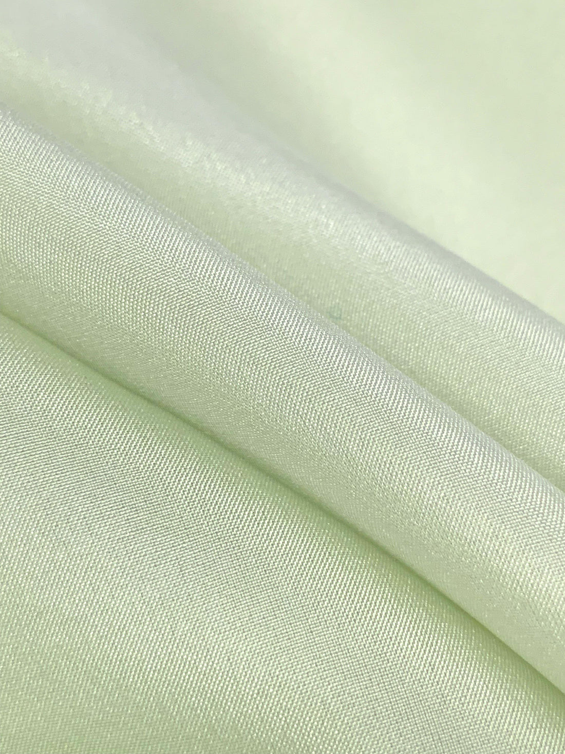 Soft Mint Julep 100% Silk Habotai - NY Designer - 44W