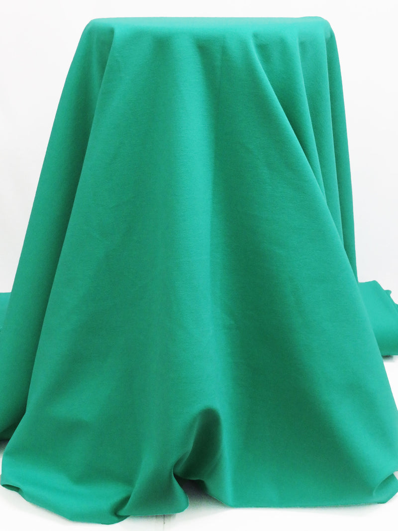 Bright Jungle Green Rayon/Nylon/Lycra Ponte Knit - Famous Dress Designer - 58W