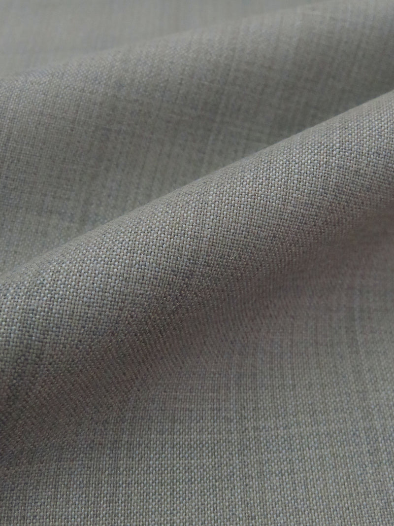 Battleship Gray/Sterling Gray Nylon/Worsted Wool Plaid Design Suiting 60W